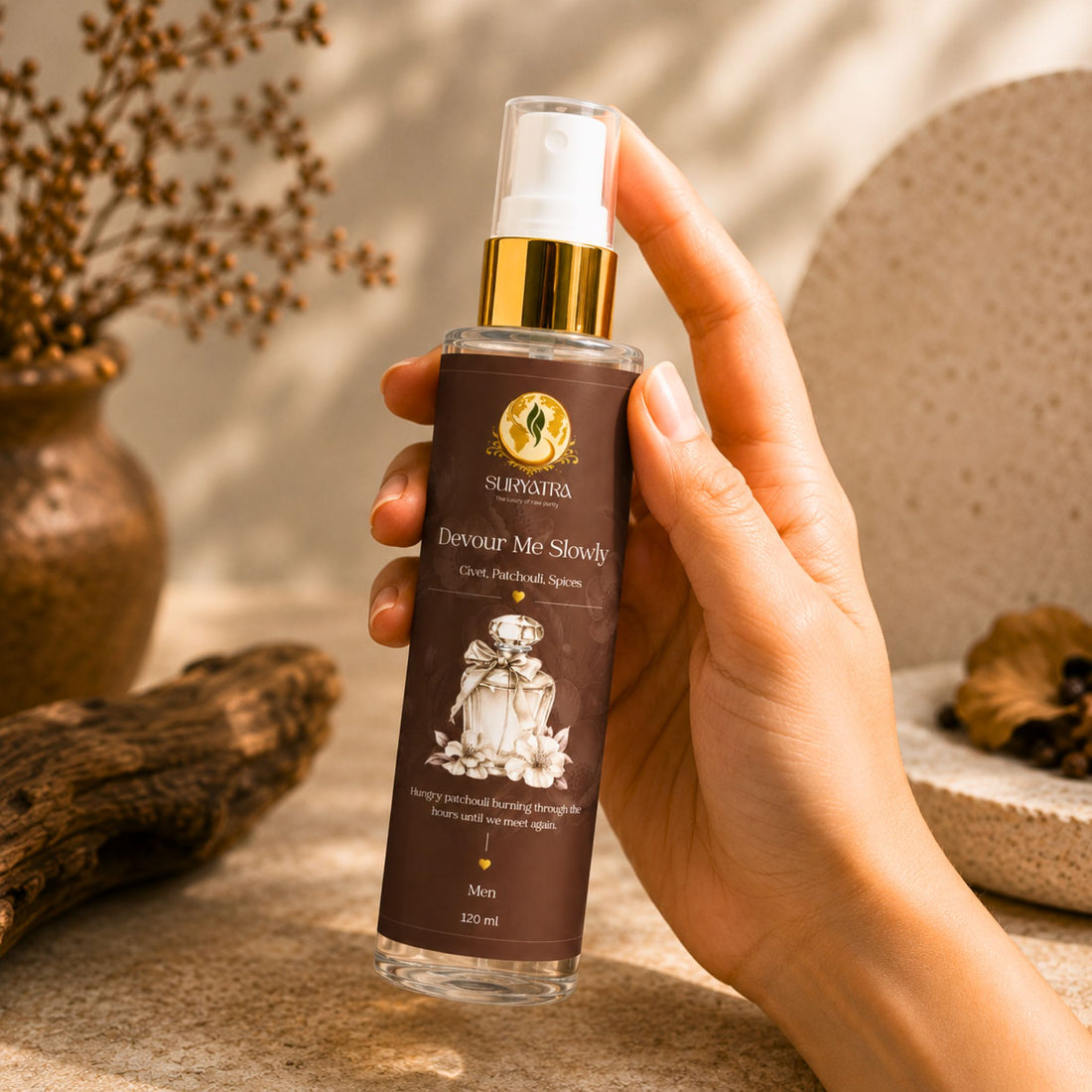 Devour Me Slowly Luxury Room & Space Spray by Suryatra