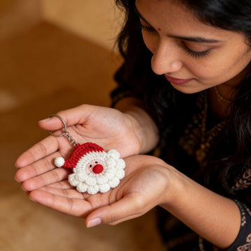 Santa Crochet Keychain by Suryatra