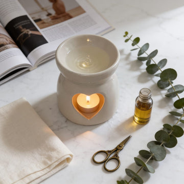 Classic White Colour Ceramic Diffuser by Suryatra