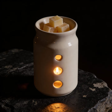 White Colour Ceramic Diffuser by Suryatra