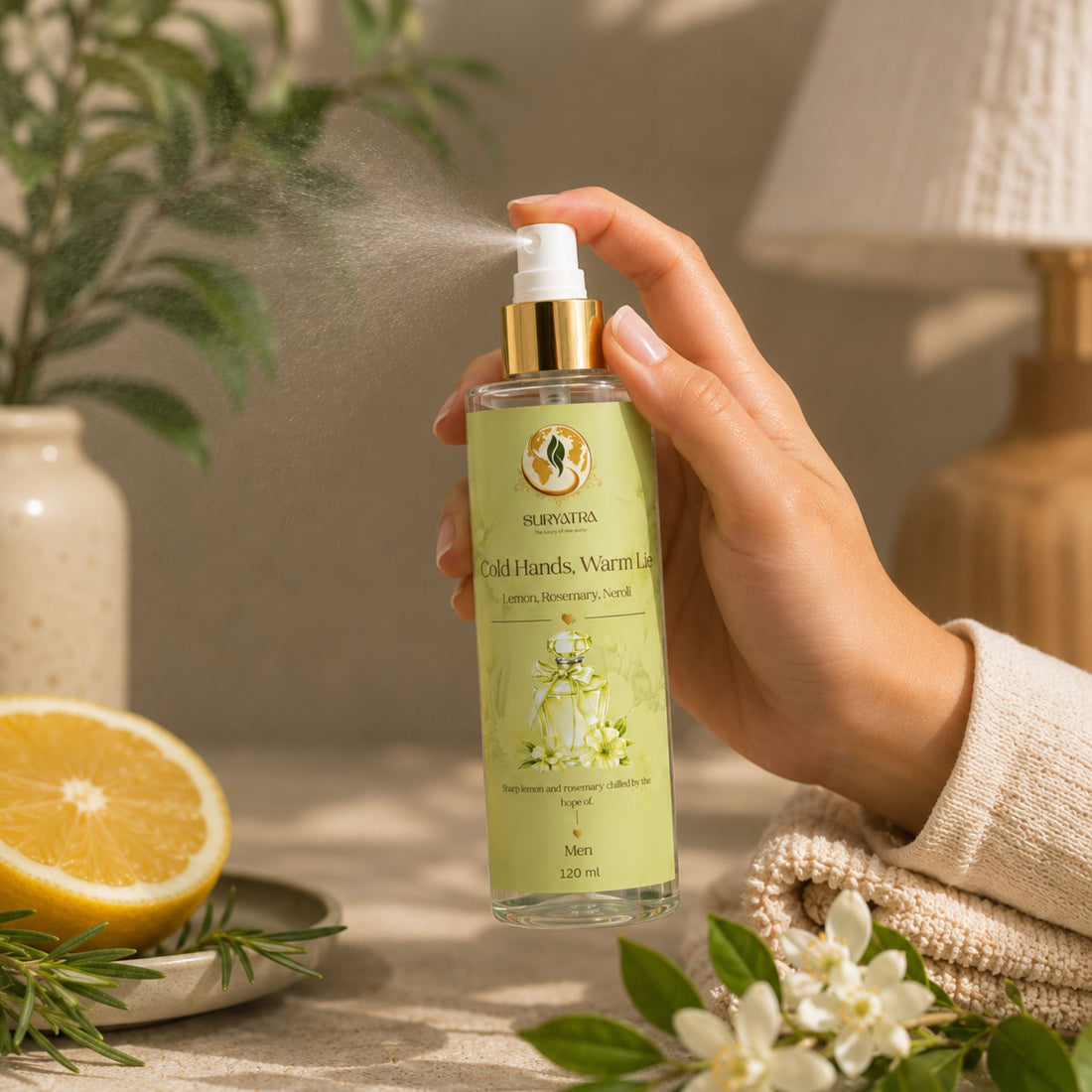 Cold Hands, Warm Lie Luxury Fragrance Mist by Suryatra