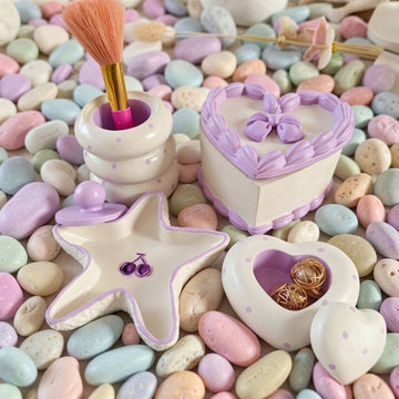 Lavender Coquette Sweetheart Organizer Set by Suryatra