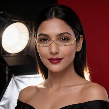 Aurelia Royale Crystal Facelets Nose Frame by Suryatra