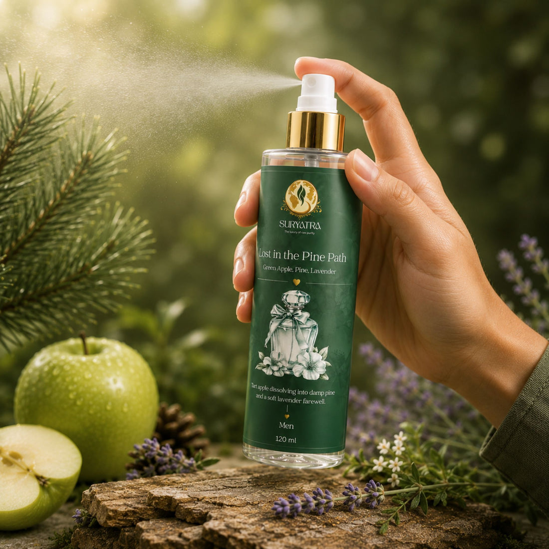 Lost in the Pine Path Luxury Fragrance Mist by Suryatra