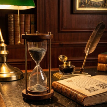 Vintage Wooden Hourglass by Suryatra