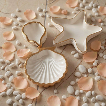 Ocean Treasures Ceramic Trinket Dish Set by Suryatra