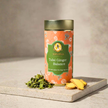 Tulsi Ginger Balance Organic Tea by Suryatra
