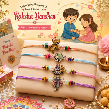 Tom & Jerry Rakhi Set of 4, by Suryatra
