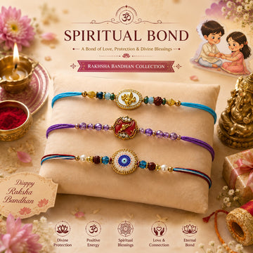 Spiritual Bond Rakhi Set of 3, by Suryatra