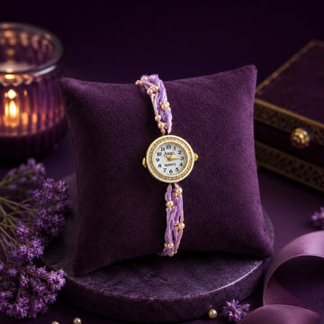 Royal Lavender Rakhi Watch   by Suryatra