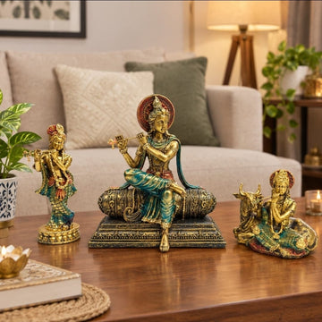 Divine Krishna Leela Trio by Suryatra