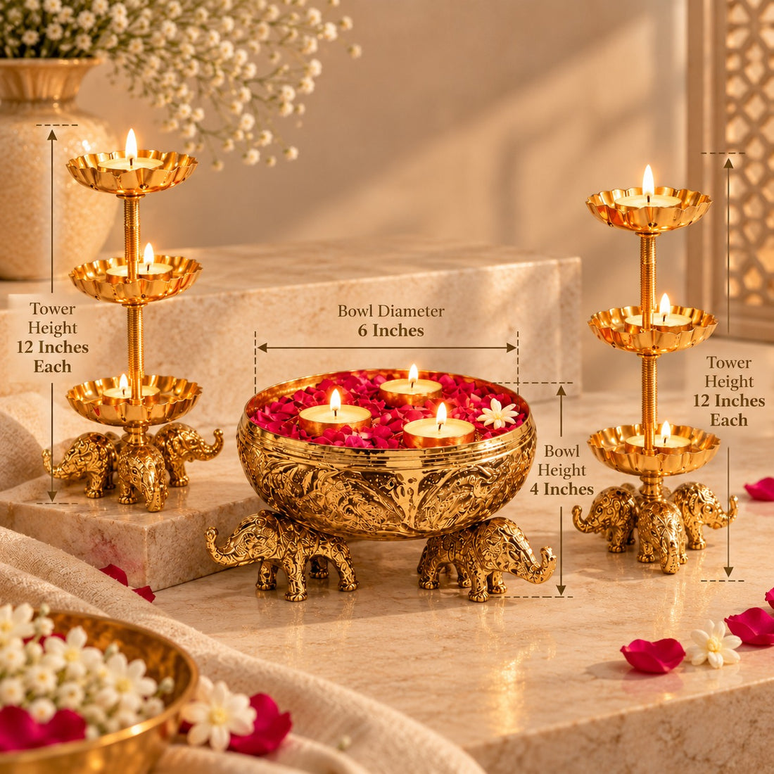 Grandeur Festive Décor Set by Suryatra