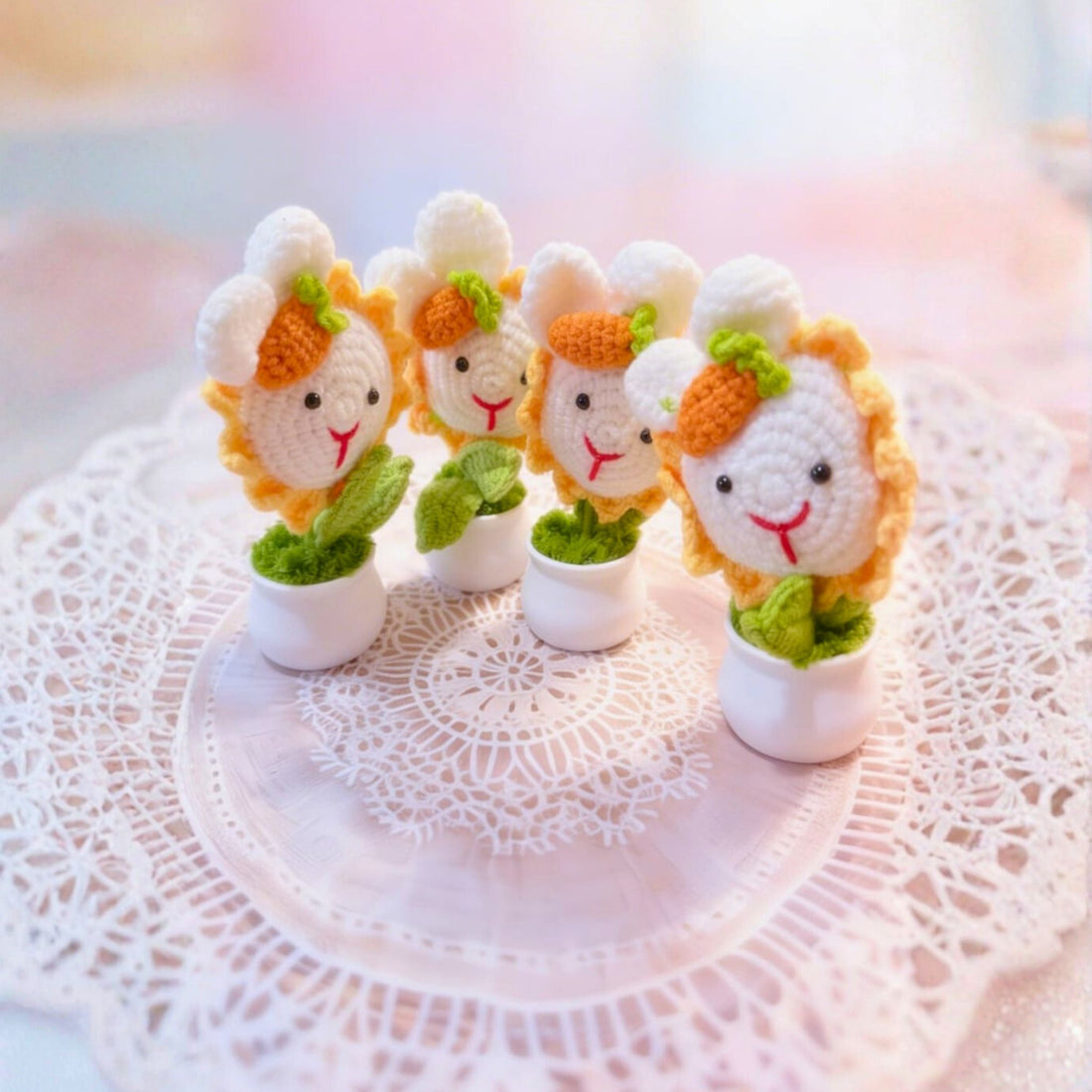 Whimsical Smiling Daisy Dolls by Suryatra