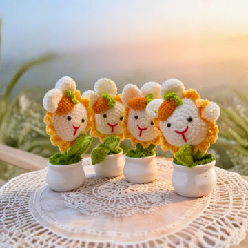 Whimsical Smiling Daisy Dolls by Suryatra