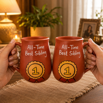 All Time Best Sibling Mug, Set of 2, By Suryatra