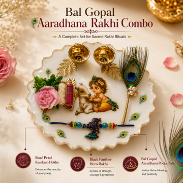 Bal Gopal Aaradhana Rakhi Combo by Suryatra
