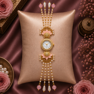Blush Petal Elegance Watch By Suryatra