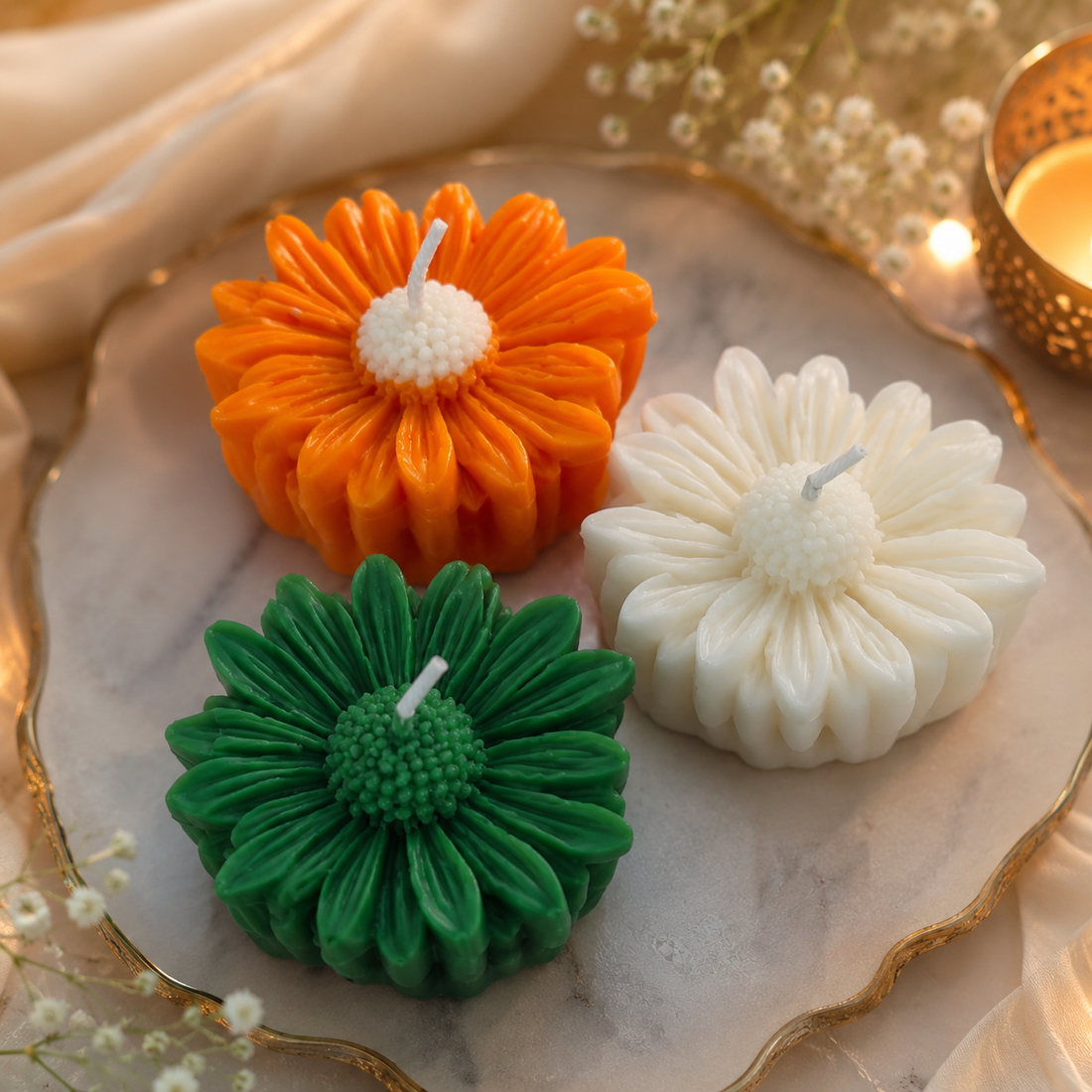Independence Day Candle & Cart Set by Suryatra