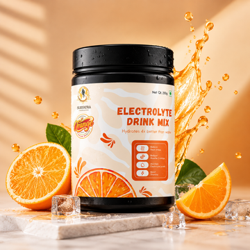 Suryatra Electrolyte Drink Mix – Orange(250g) | Sodium + Vitamin C, B5, B6 & B12
