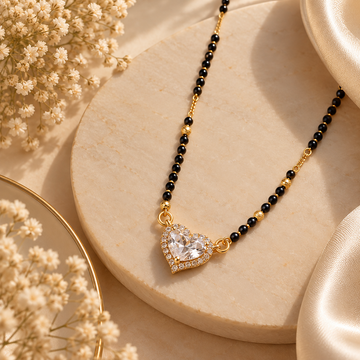 Myra Heart Mangalsutra by Suryatra