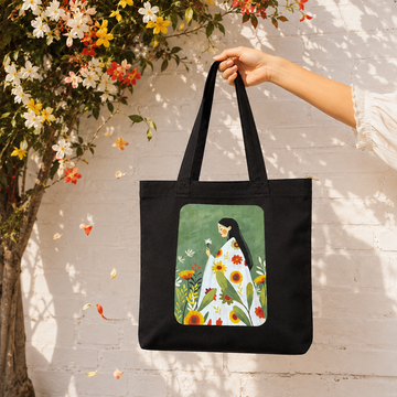 Floral Serenity Tote Bag by Suryatra