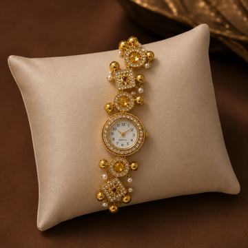 Golden Solstice Watch By Suryatra