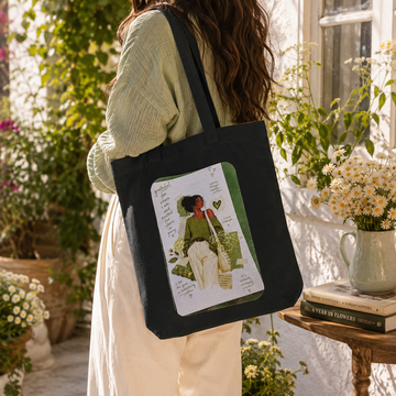 Grateful Bloom Tote Bag by Suryatra