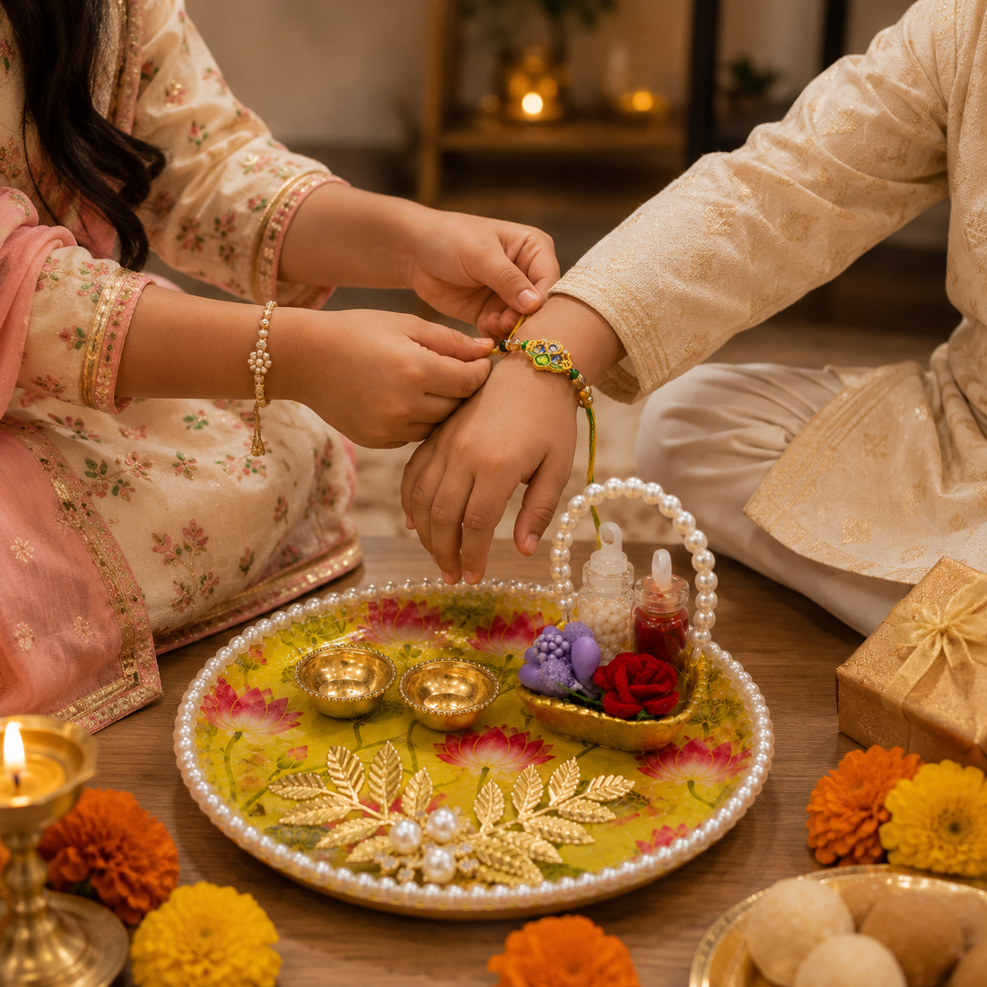Kamal Arpan Rakhi Combo by Suryatra