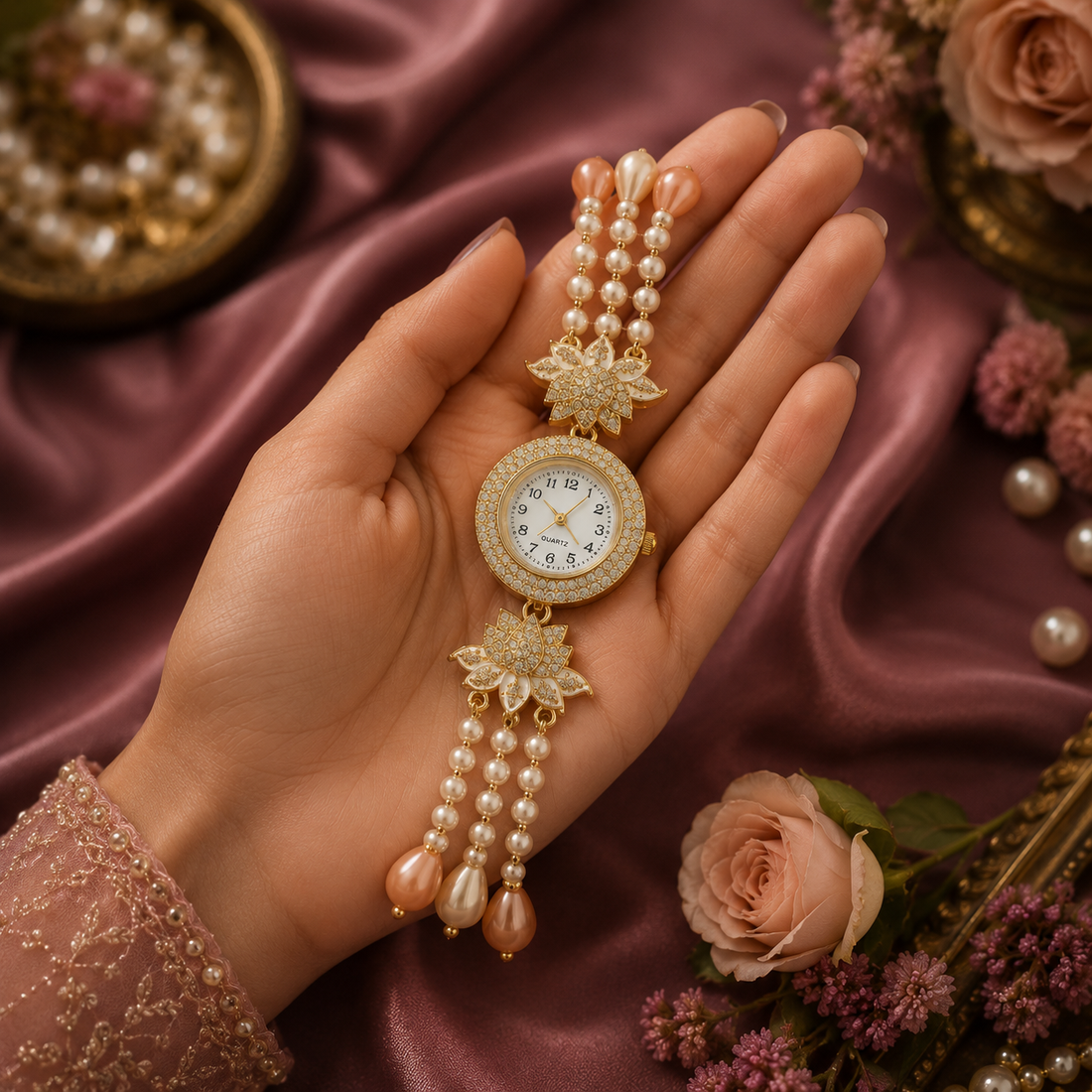 Lotus Bloom Royale Watch By Suryatra