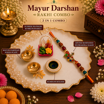 Mayur Darshan Rakhi Combo by Suryatra