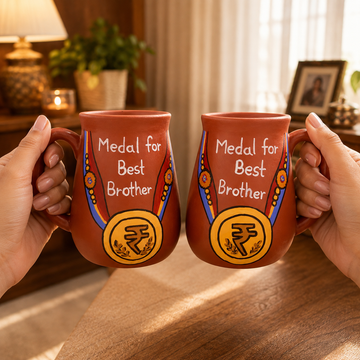 Medal for Best Brother, Set of 2, by Suryatra