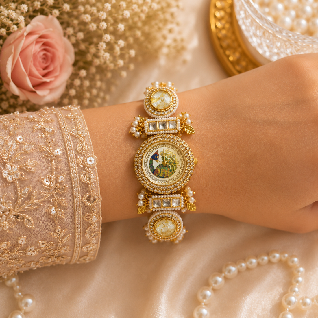 Peacock Elegance Watch by Suryatra
