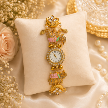 Elephant Royale Pendant Watch by Suryatra