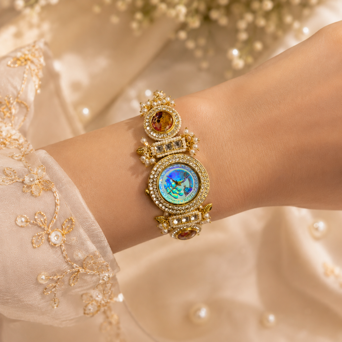Peacock Mosiac Watch by Suryatra