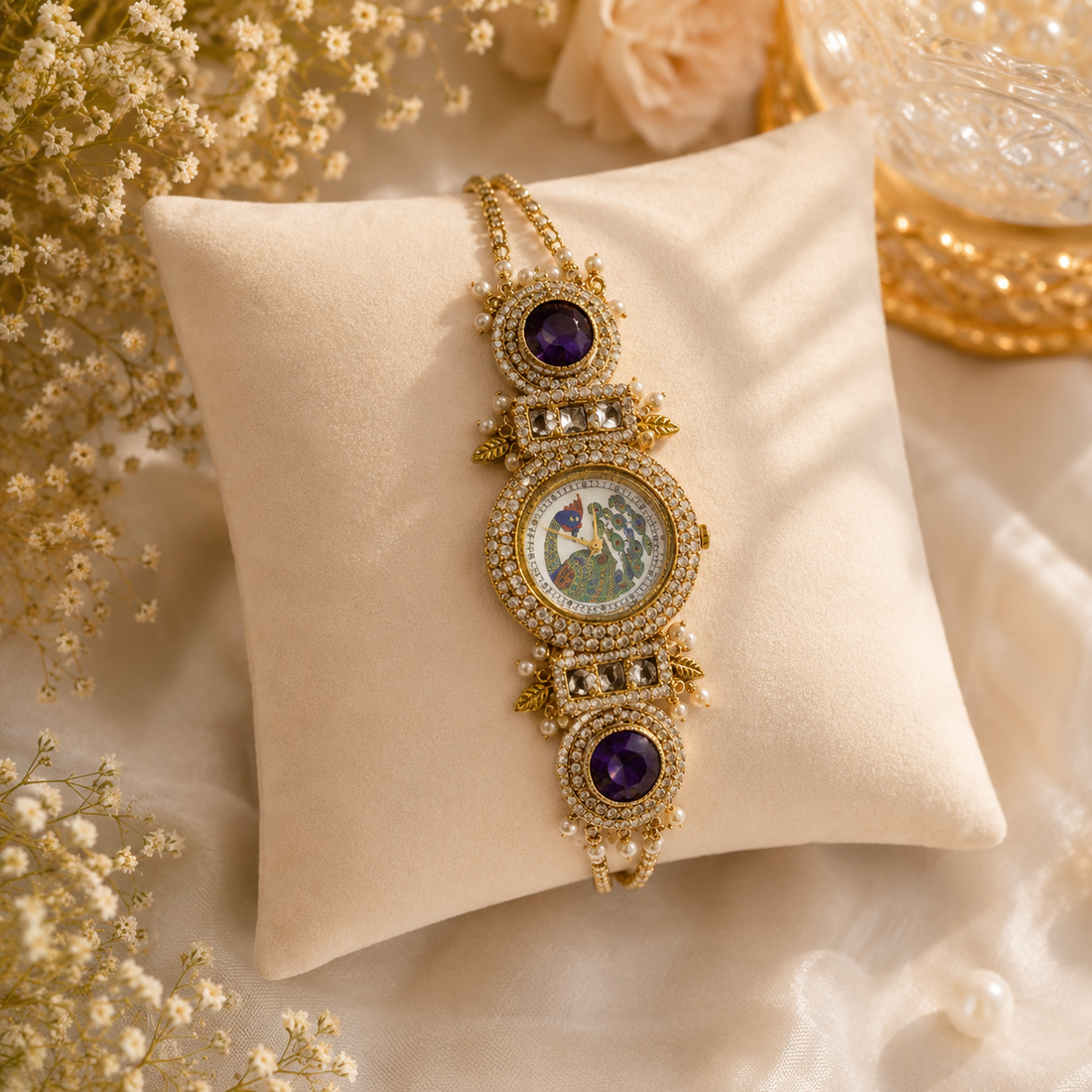 Purple Noor Watch by Suryatra