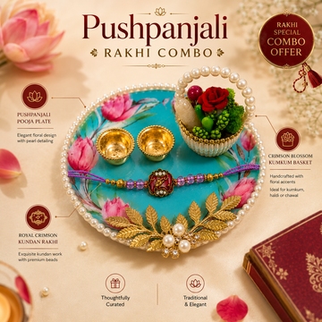 Pushpanjali Rakhi Combo by Suryatra