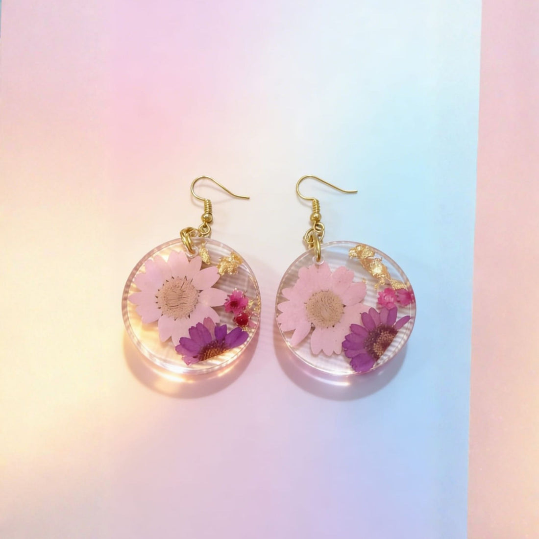 Pastel Bloom Floral Earrings by Suryatra