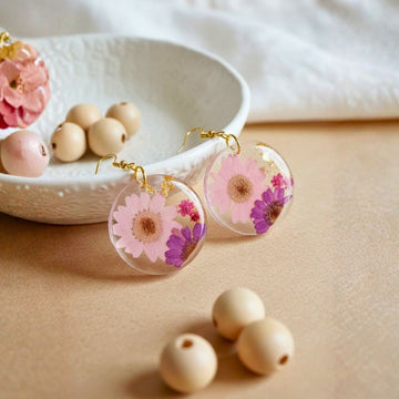 Pastel Bloom Floral Earrings by Suryatra