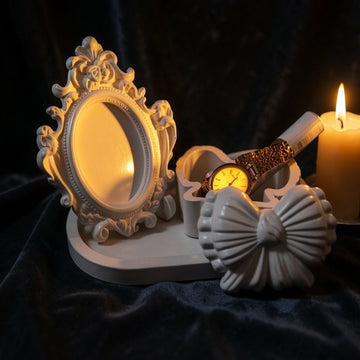 Blanc Baroque Vanity Set