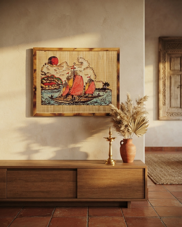 Boita – The Kalinga Voyage Hand-painted Bamboo wall art