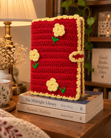 Scarlet Buttercup Crochet Book Cover