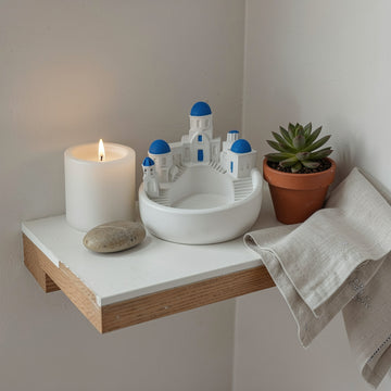 Santorini Greek Village Catchall Bowl