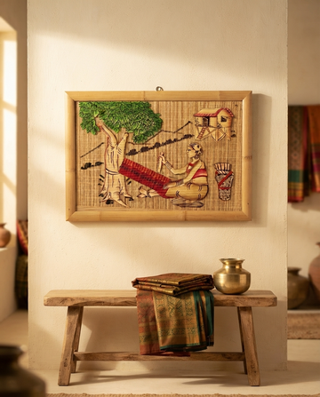 Risa – The Weaver's Song | Handcrafted Bamboo Wall Art