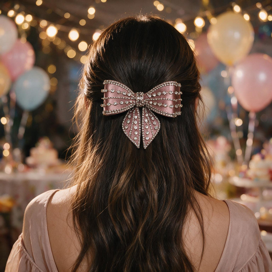Champagne & Rose Gold Bows by Suryatra