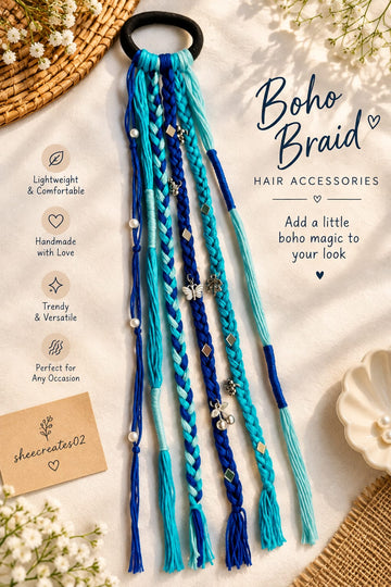 Mermaid Core Braids crochet hair accessory