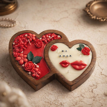 Romantic Expression of Love Captured Candle by Suryatra