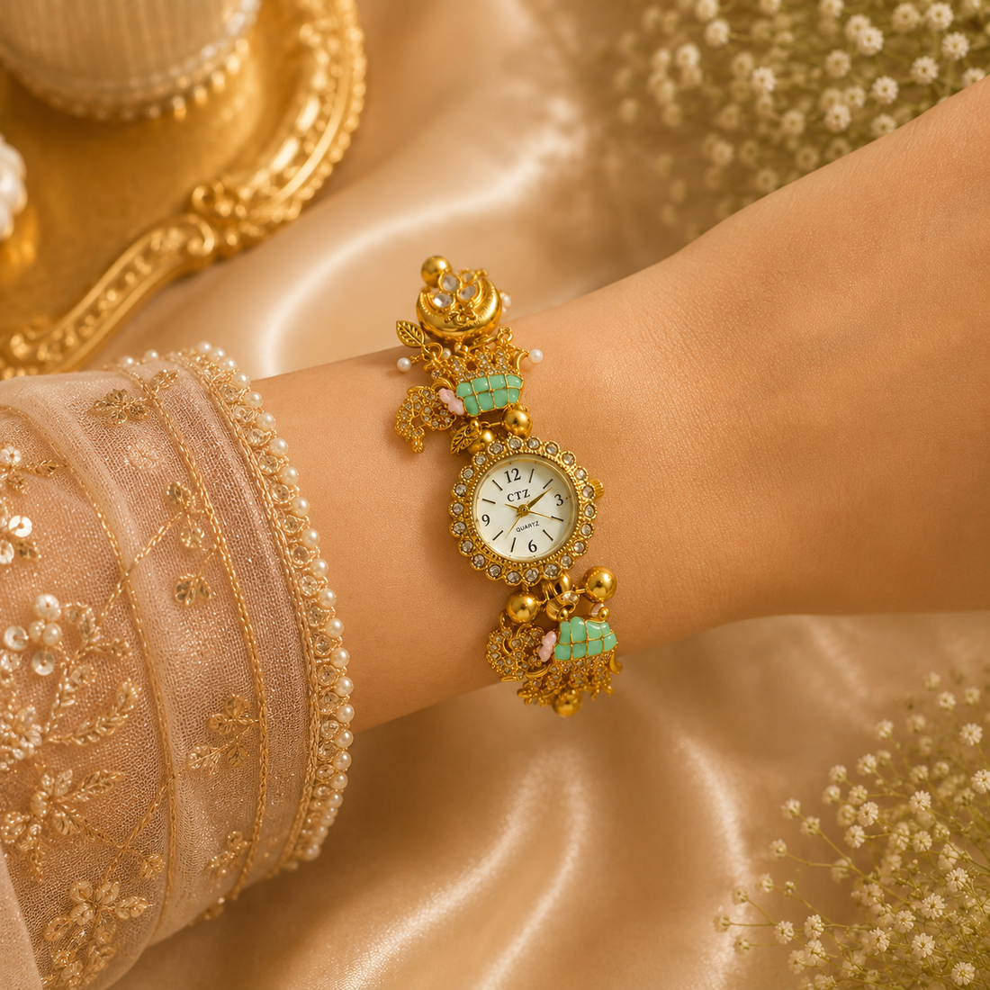 Royal Elephant Charm Watch by Suryatra