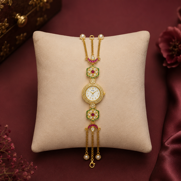 Ruby Crescent Watch By Suryatra