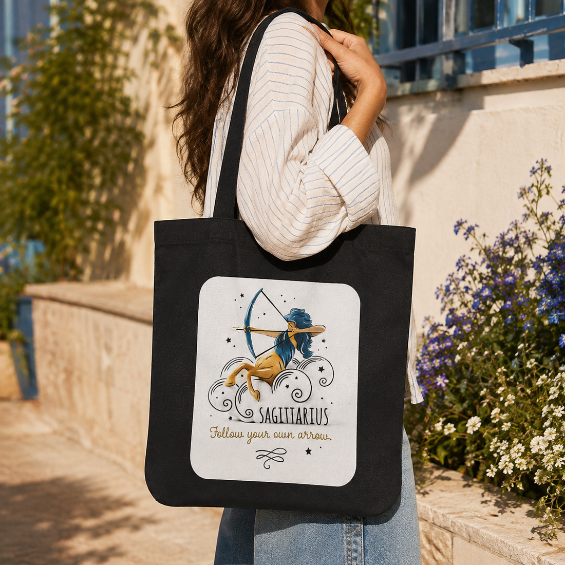 Sagittarius Tote Bag by Suryatra