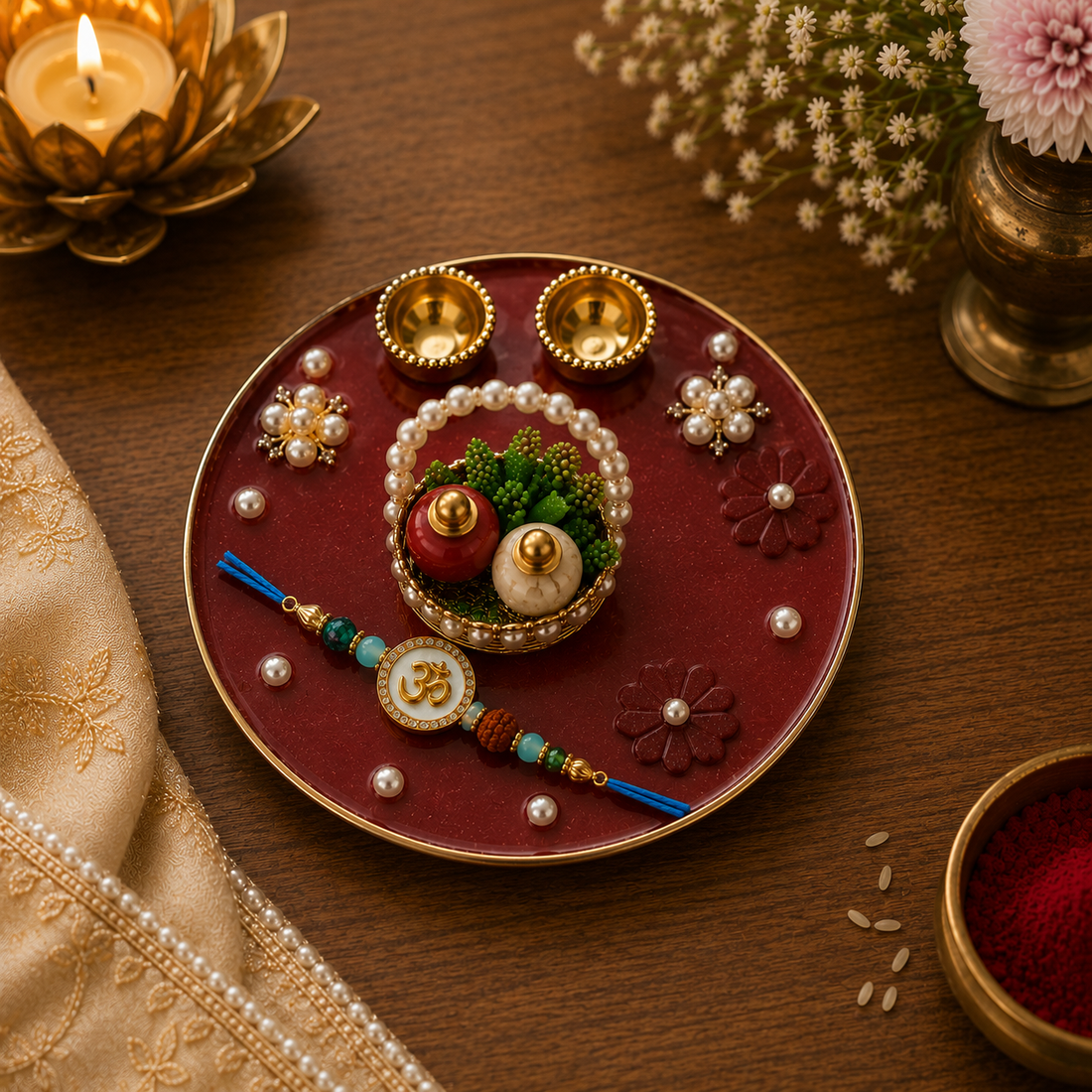 Shri Yantra Rakhi Combo by Suryatra